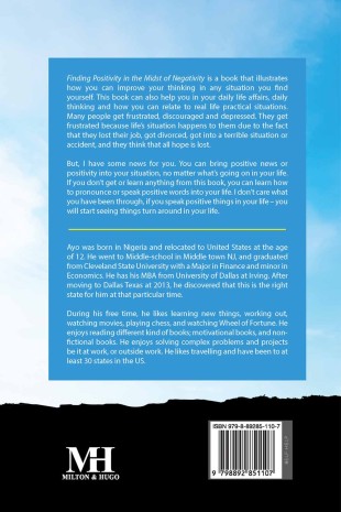 Finding Positivity in the Midst of Negativity - Back Cover
