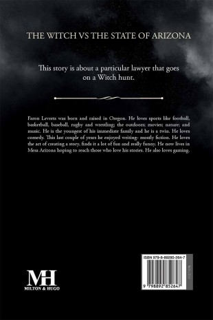 The Witch VS The State of Arizona - Back Cover