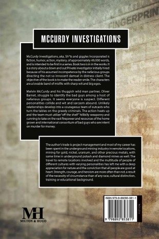 MCCURDY INVESTIGATIONS:  SH*TS AND GIGGLES  INC . - Back Cover