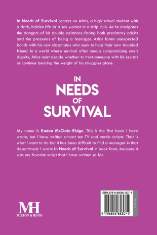 In Needs of Survival - Back Cover