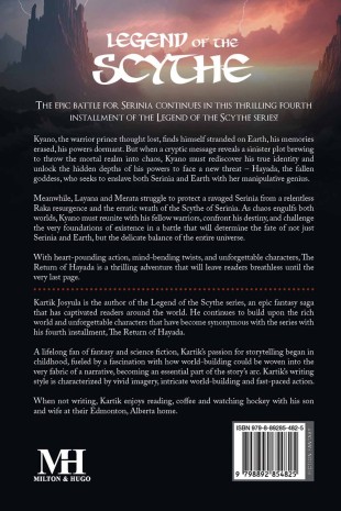 LEGEND OF THE SCYTHE: Volume - IV The Return of Hayada - Back Cover