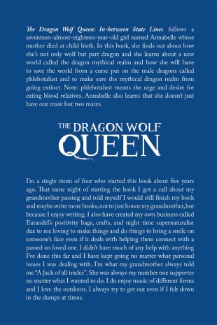 The Dragon Wolf Queen - Back Cover