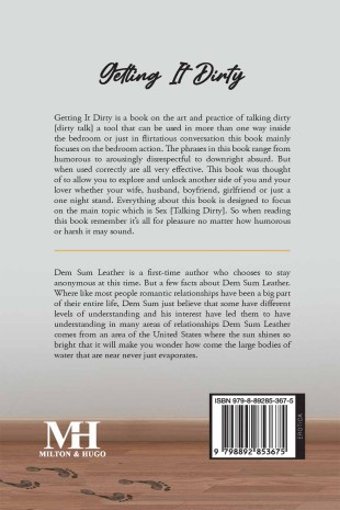 Getting It Dirty: The Art of Dirty Talking - Back Cover