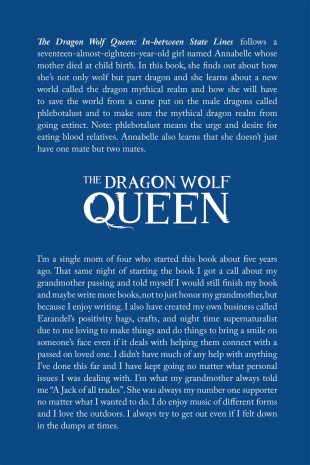 The Dragon Wolf Queen - Back Cover