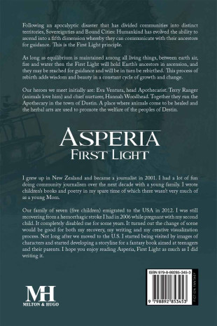 Asperia, First Light - Back Cover