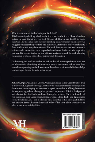 Fiery Faith: A Message To All - Back Cover