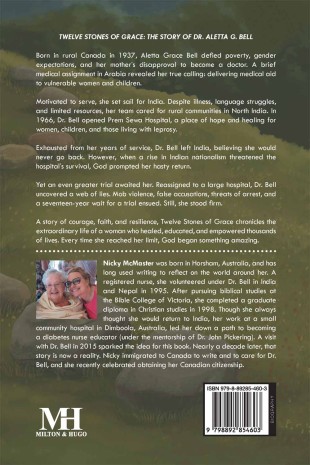 Twelve Stones of Grace: The Story of Dr. Aletta G. Bell - Back Cover