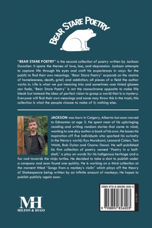 Bear Stare Poetry - Back Cover