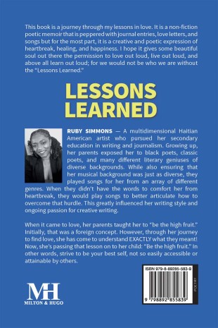 Lessons Learned - Back Cover