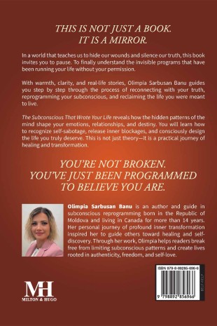 The Subconscious That Wrote Your Life - Back Cover