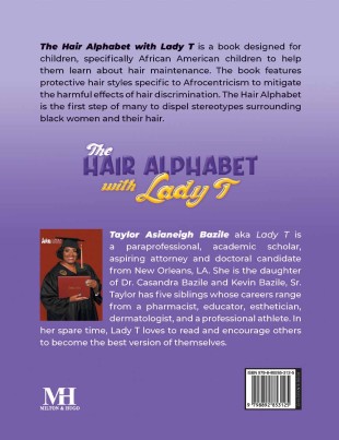 The Hair Alphabet with Lady T - Back Cover