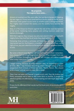 The Storm Brews in the North - Back Cover