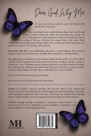 Dear God, Why Me? - Back Cover