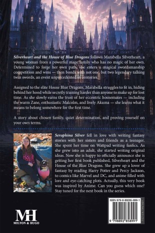 Silverheart and the House of Blue Dragons - Back Cover