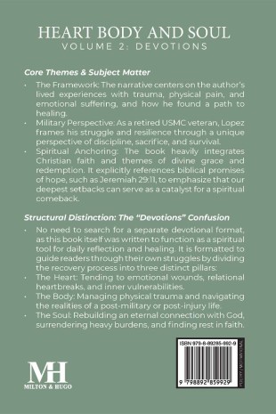 Heart Body and Soul: Volume 2 DEVOTIONS - Back Cover