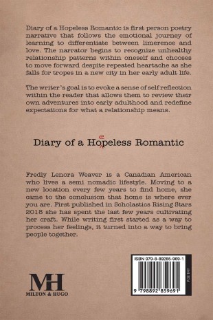 Diary of a Ho(e)pless Romantic - Back Cover